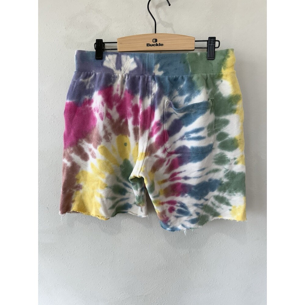 NSF Shorts Womens Small S Multicolor Tie Dye Sweat Lounge Summer Pink Casual - Picture 3 of 5